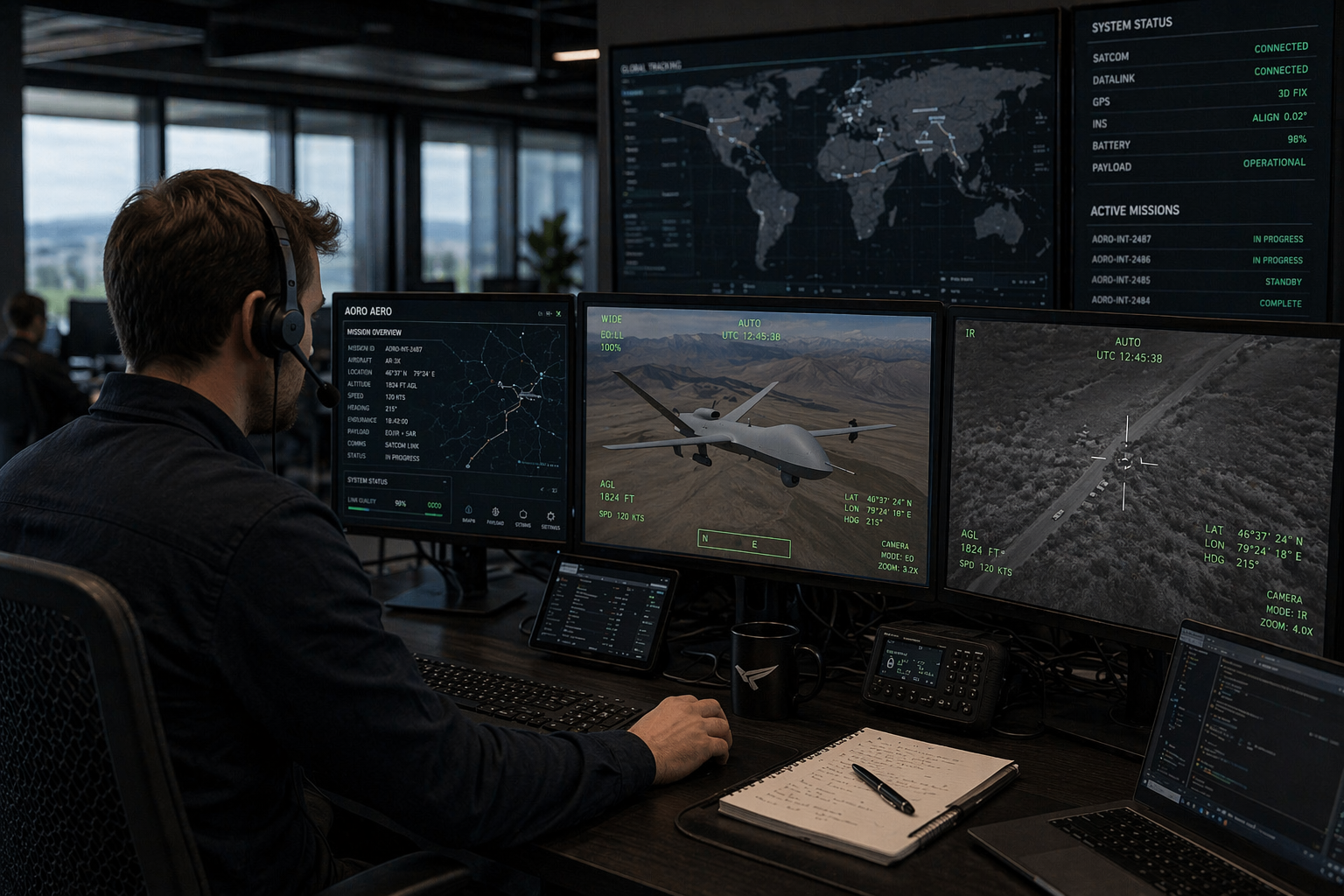 AORO Aerial — mission control